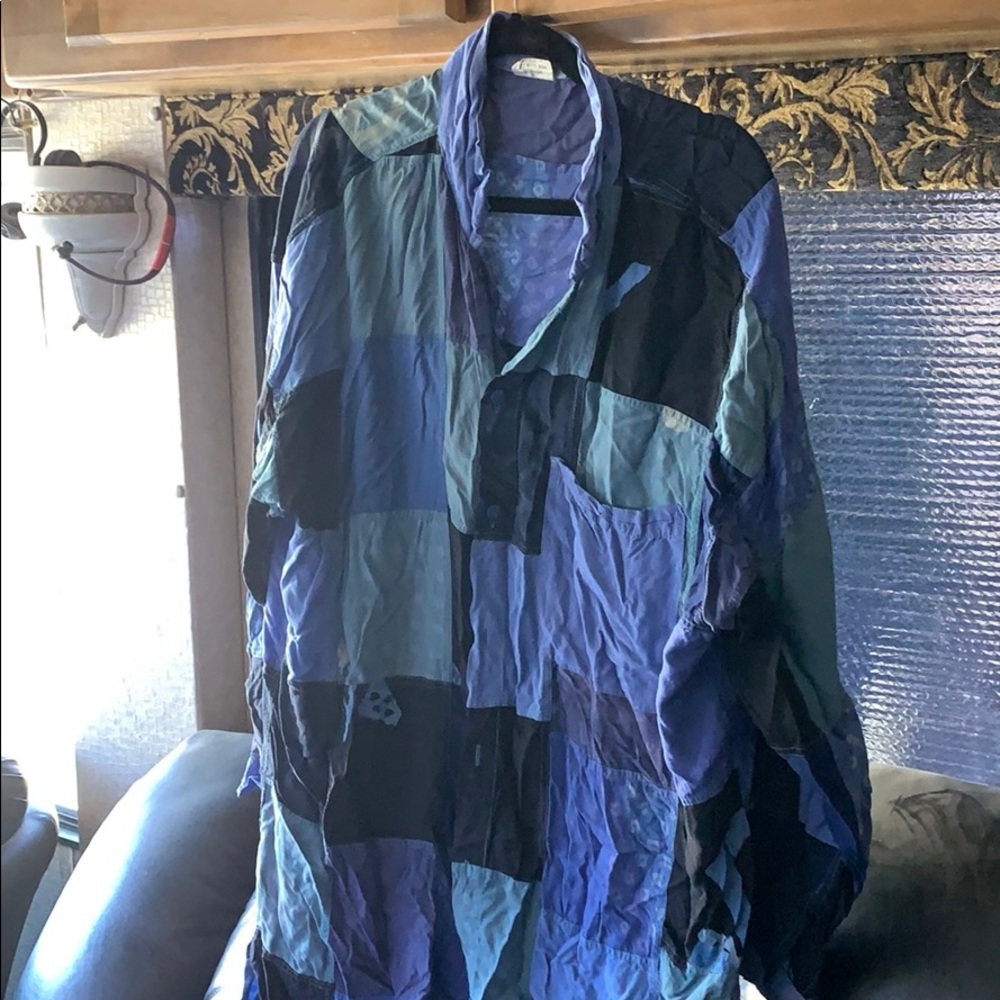Handmade Batik Artists Smock 100% Rayon